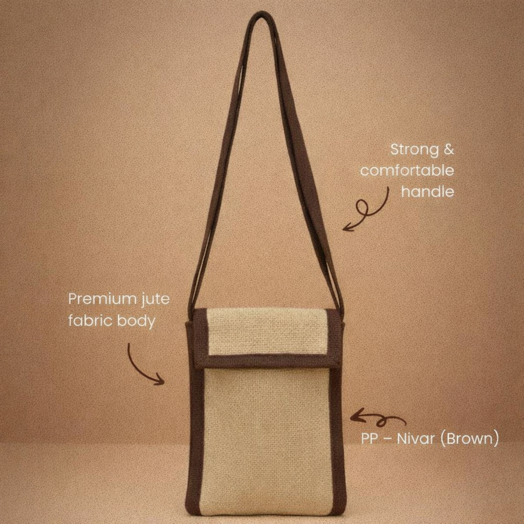 Eco-Chic Jute Sling Bag