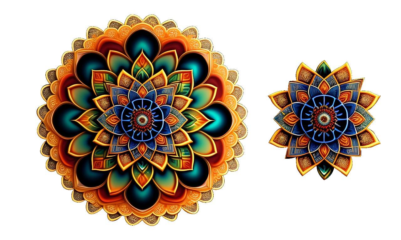 3D Rangoli Modern Art Design