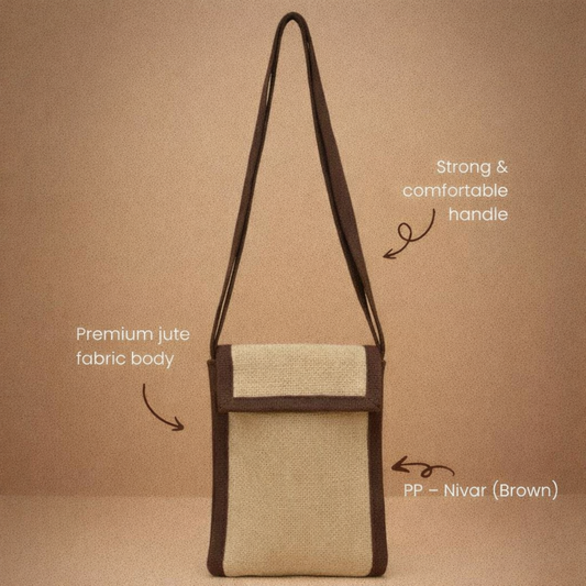Eco-Chic Jute Sling Bag