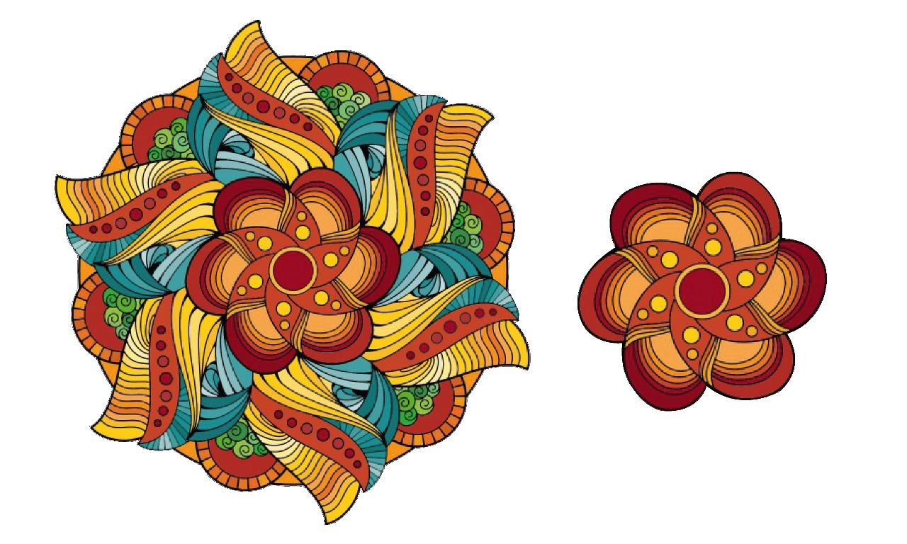 3D Rangoli Abstract Design