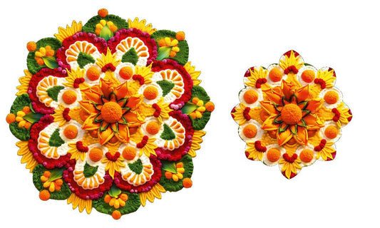 3D Marigold Rangoli