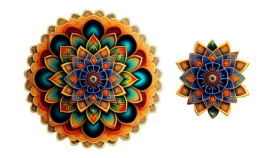 3D Rangoli Modern Art Design