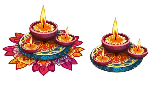 3D Rangoli (Diya Design)