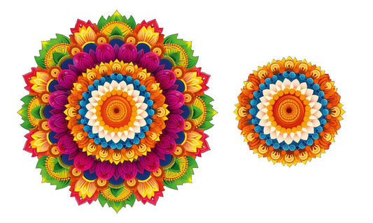 3D Flower Rangoli